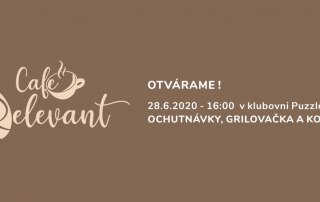 Café Relevant - otvorenie 2020